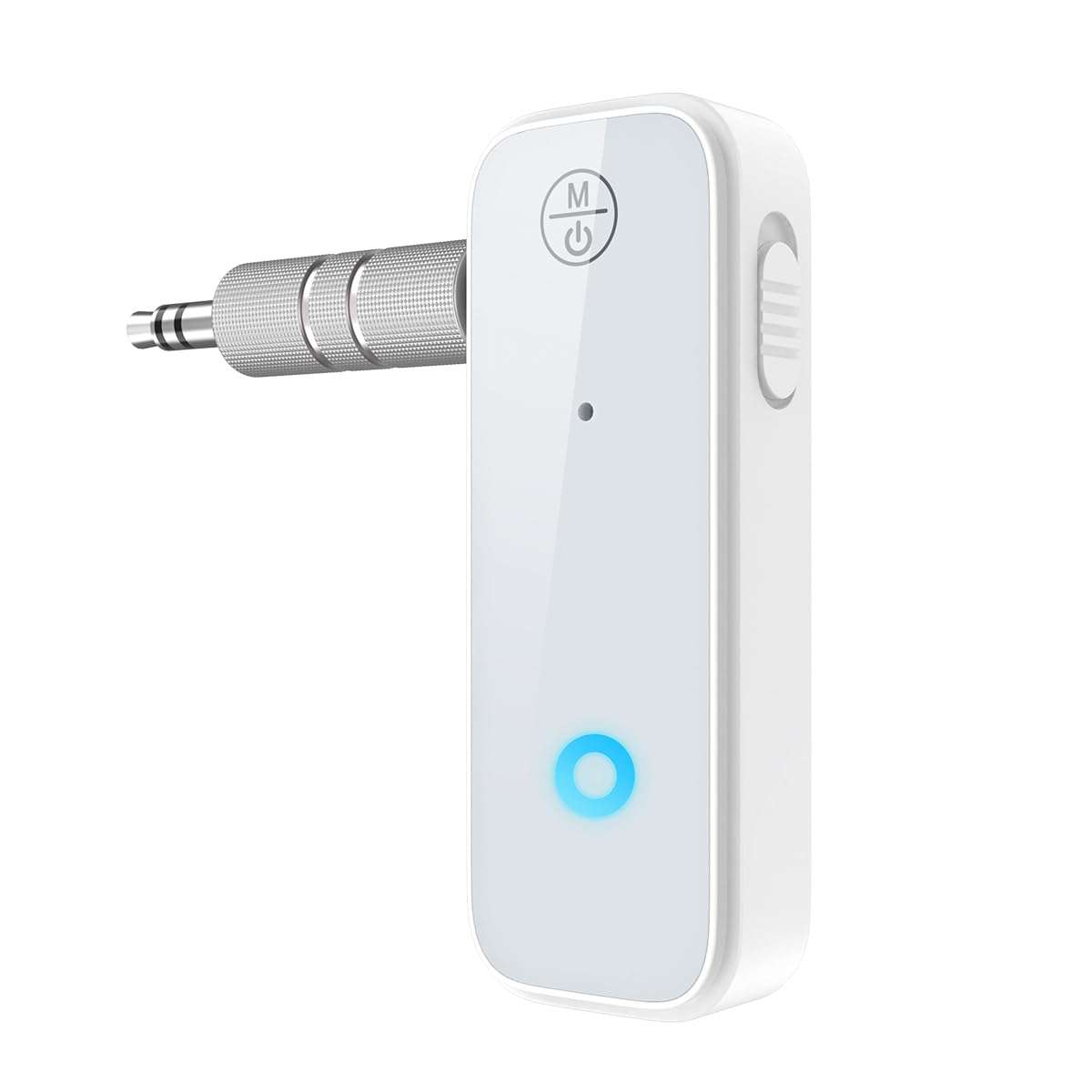 OQIMAX AUX Bluetooth Adapter, 2-in-1 Transmitter Receiver for Hands-Free Calls, Noise Cancelling, Bluetooth 5.0, Compatible With Car Stereos, Home Systems, and Headphones, Easy Connect 1