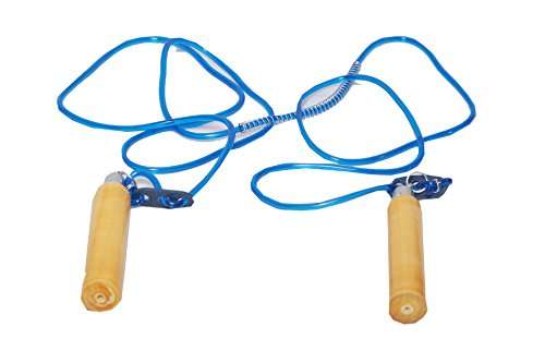 Claxon Shakti Adjustable Wooden Handle Skipping Rope, 9 Feet 1