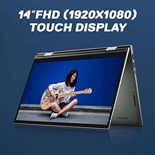 Dell Inspiron 7415 AMD R5 5500U 14 inches(35cm) FHD Touch Display 2 in 1 Business Laptop (8GB/512GB SSD/Intel Integrated Graphics/Win 10 + MSO/Backlit KB + FPR + Active Pen/Pebble Metal Color, 1.5kg) 6