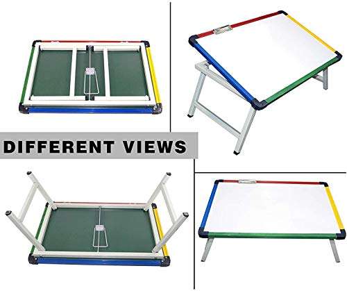 METRO TOY'S & GIFT Multi-Purpose Foldable Laptop Table White Study Table Learning Table Study Table for Kids - Color Frame 4