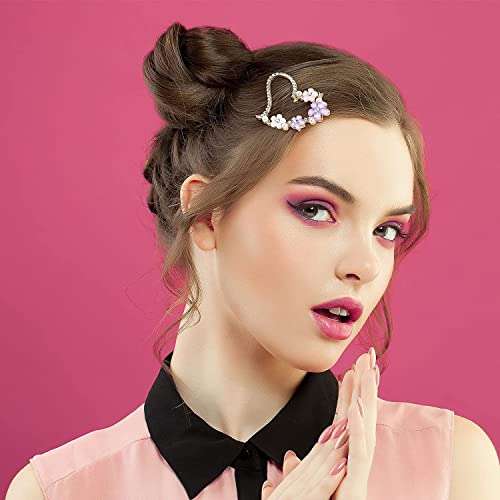 girl Set Metal Hairpin Star BB Clip Side Accessories 4 PCS (SU7_Chiku-4) 3