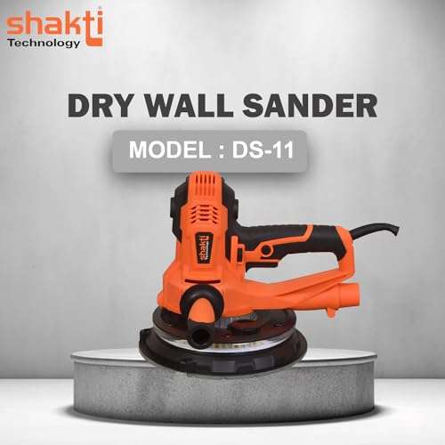 Shakti Technology DS-11 Dry Wall Sander with Vacuum and LED with Side Handle and Dust Collecting Bag, 800W, 2300RPM,180MM - 6 Months Warranty 5