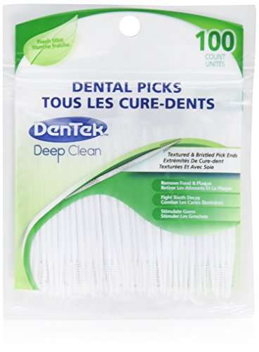 DenTek Deep Clean Dental Picks, Fresh Mint, 100ct ( Pack of 3 ) 1
