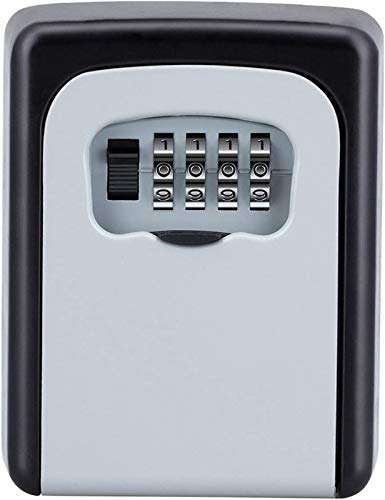 SUKHAD Wall Key Safe Box With Waterproof Exterior Key Combination And Re-settable Code For House Spare Keys, 8.5 X 6.4 X 3.5 CM, Rectangle Shape 1