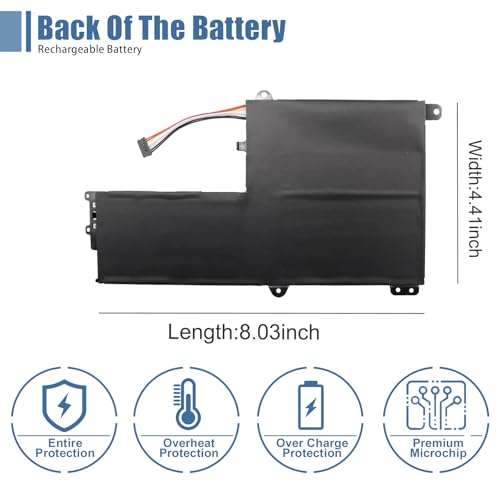 VANPIR L14M2P21 Laptop Battery Replacement for Lenovo IdeaPad 330S-14AST 330S-14IKB 330S-15ARR 330S-15AST 330S-15IKB Series 5B10Q39203 5B10Q39204 L14L2P21 5B10Q39206 5B10W67199 7.4V 30Wh/4050mAh 5