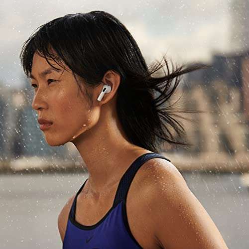 Apple AirPods (3rd Generation) Wireless Ear Buds, Bluetooth Headphones, Personalized Spatial Audio, Sweat and Water Resistant, Lightning Charging Case Included, Up to 30 Hours of Battery Life 2