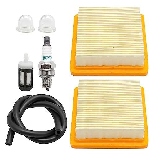 laffoonparts FS91 FS91R Air Filter Tune Up Kit Replacement for Stihl KM91R KM131 FS89 FS91 FS111 FS131 FS311 FC96 String Trimmer Brushcutter Replace# 4180-141-0300 41801410300 6