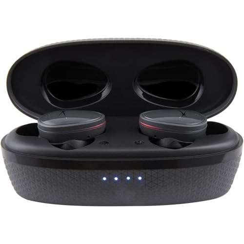 Altec Lansing NanoBuds True Wireless Earbuds with Charging Case, IPX4 Waterproof, Dual Mic, 30 Hours Playtime – Sports in Ear Earphones for iPhone & Android (Charcoal Grey) 3