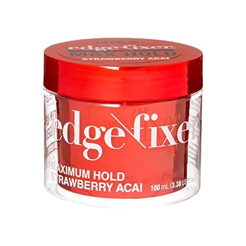 Kiss Products, Inc. Edge Fixer 24 Hour Maximum Hold Edge Wax No Flaking Biotin B7 Infused Hair Gel 3.38 US fl.oz (Acacia) 1