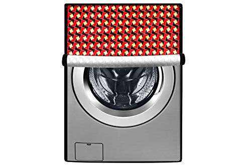 Stylista Washing Machine Cover Suitable for IFB 6 Kg Fully-Automatic Front Loading EVA ZXS Frieze Pattern Brown 1