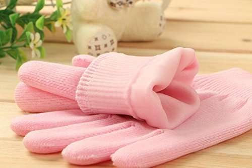 ZINZA Moisturizing Gel Gloves Beauty Personal Care Spa Whitening Treatment Exfoliating Soft Reusable Hand Mask Feet Care Silicone Glove, Multi 3