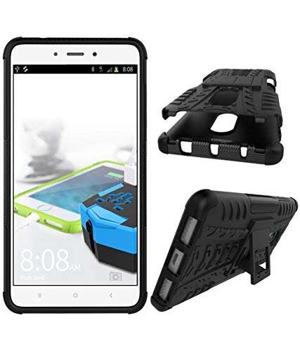 Lejaao Shockproof Kickstand Back Cover for Lenovo 7000 (D2 - Diamond Black) 3