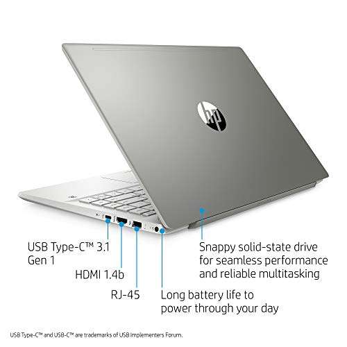 HP Pavilion 14 Core i5 10th Gen Alexa Built-in 14-inch FHD Laptop (8GB/512 GB SSD/Win 10/MS Office/Mineral Silver/1.6kg), 14-ce3006TU 4