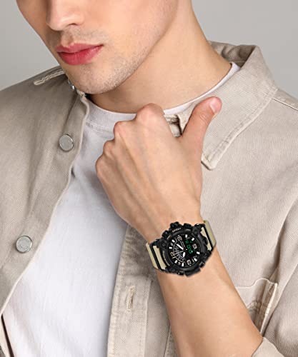 Shocknshop Analog Multifunctional Sports Digital Dial Wrist Watch for Men (Black Dial and Grey Strap) -W02GRY 2
