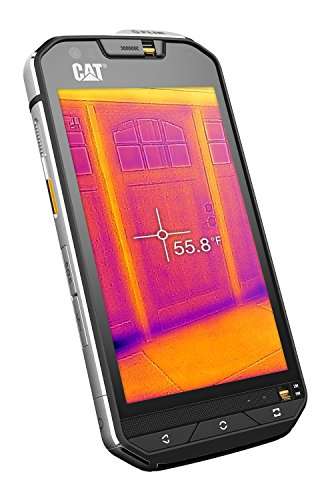 CAT PHONES S60 Rugged Waterproof Smartphone with integrated FLIR camera, Black (CS60SUBUSAUN) 1