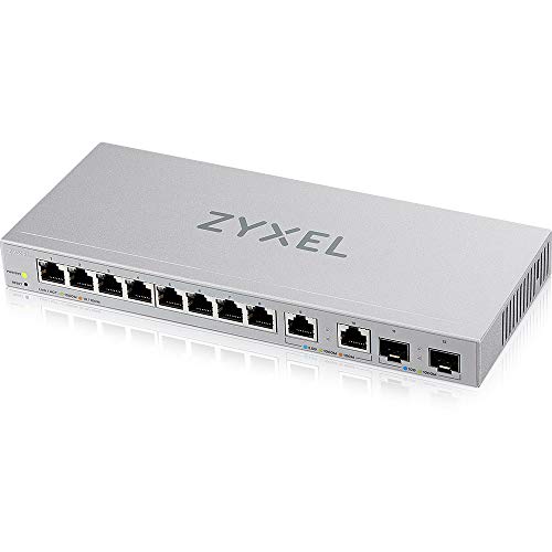 Zyxel 12-Port Multi-Gig Switch | Web-Managed | 2x 2.5G + 2x 10G SFP+ Ports | Desktop or Wall Mount [XGS1210-12] 1
