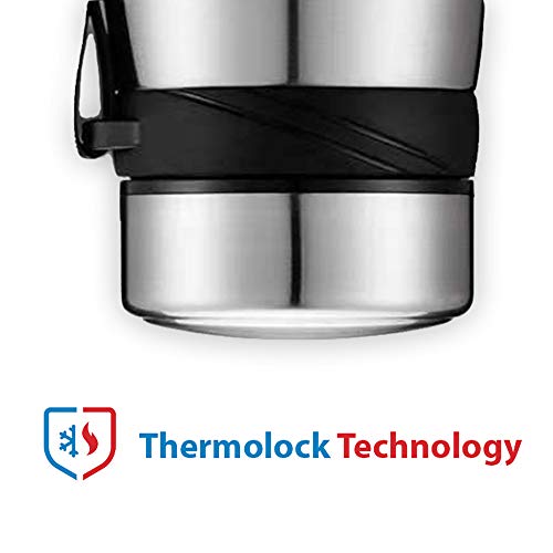 Delso Flask Stainless Steel Water Bottle Double Wall Vacuum Insulated BPA Free Multipurpose Design for Indoor Outdoor Sports Home School Office Camping Hiking (Raw Steel) 3