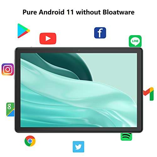 YUMKEM Tablet 10.1 inch, 4GB RAM 64GB Storage, Android 11 Go, 10 inch Android Tablets, 1280 X 800 IPS HD Display, Large Battery, Dual Camera, WiFi Only, Grey 4