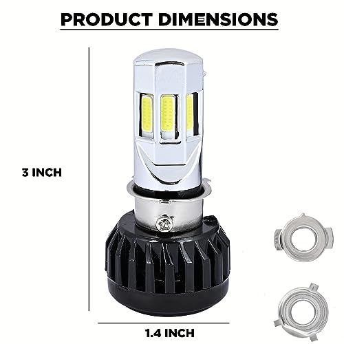 Allextreme ‎EXM635W 35W LED Headlight 3500LM Hi/Low Beam Light Universal 5000K Headlamp for Cars, Bikes & Motorcycles (White, Pack of 1) 6
