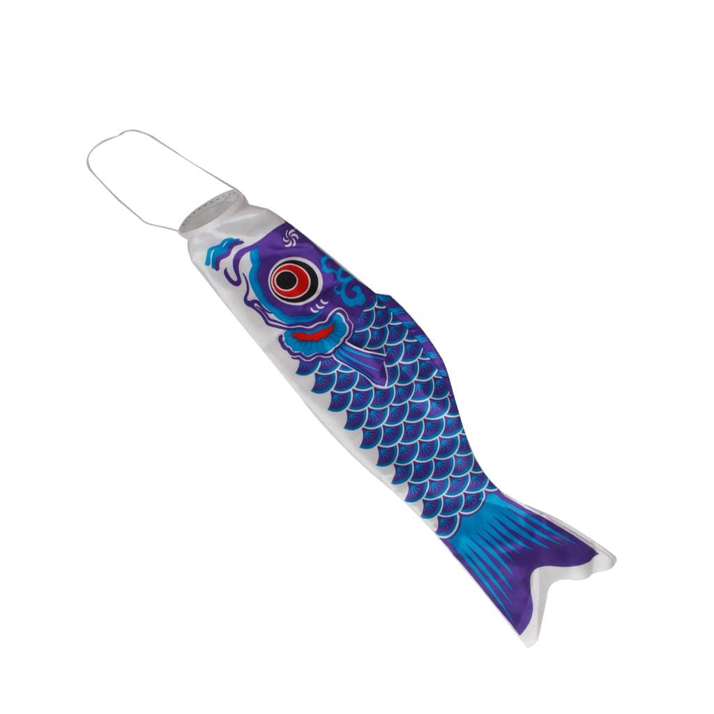 KampTrade 40cm Japanese Carp Windsock Streamer Fish Flag Kite Nobori Koinobori Blue 6