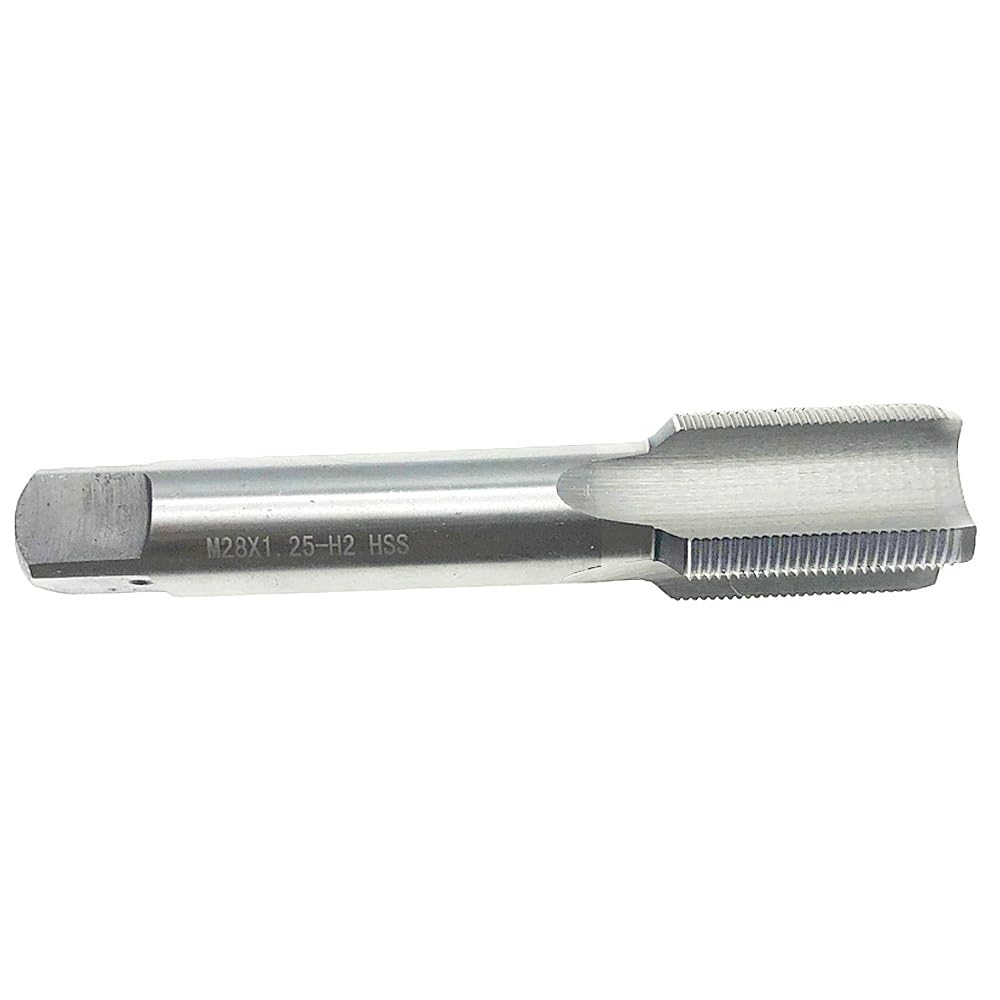 M28x1.25 Tap RH Right Hand M28 x 1.25 Tap Thread Tool Machine Cutting, M28 x 1.25 Metric Thread Tap Milling Machine Right Hand Tap Straight Fluted 4