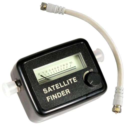 Analog Satellite Signal Finder Strength Meter with LNB to REC Connector and dB Level Control 1