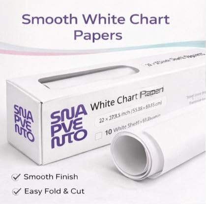 SNAPVENTO | Pink Chart Paper Roll – 22×27.5 Inch (50 Sheets) | Premium Art & Craft Paper for Drawing, Painting & School Projects 3