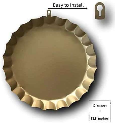 mokarier Big Wove Kono Decorative Bottle Caps Metal Tin Signs Cafe Beer Bar Decoration Plat 13.8" Inches Wall Art Plaque Vintage Home Decor 3