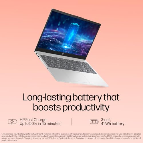 HP Laptop 15,12th Gen Intel Core i5-1235U,15.6 inch(39.6 cm),FHD,Anti-Glare, 16GB DDR4,512 GB SSD,Windows 11,MSO,Dual Speakers,1.59 kg,Natural Silver,15-fd0111TU 6
