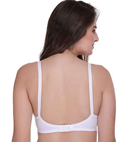 SONA Women's Cotton Feeding Bra Full Cup Non Padded Breastfeeding Bra - Nursing Bra - Maternity Bra - Seamless Bra (Combo_Pack of 2_44D) 5