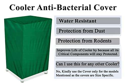 The Furnishing Tree Air Cooler Cover compatible for Vistara Nexa 13 Ltr Tower Cooler, Ployester, Green 5