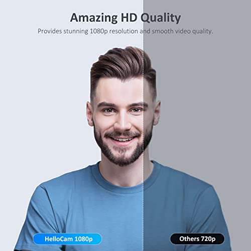 NexiGo HelloCam, 1080P Webcam with Windows Hello, True Privacy, Automatic Electronic Shutter, Computer Camera, Microphone, Facial Enhancement, HD USB Web Cam 5