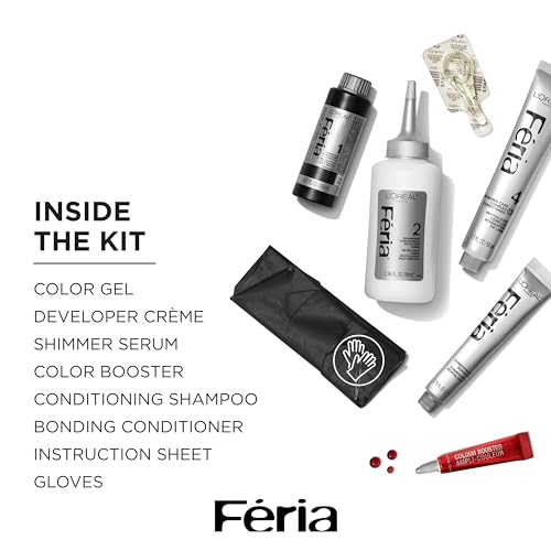 L'Oreal Paris Feria Multi-Faceted Shimmering Permanent Hair Color, R48 Red Velvet (Intense Deep Auburn), Pack of 1, Hair Dye 3