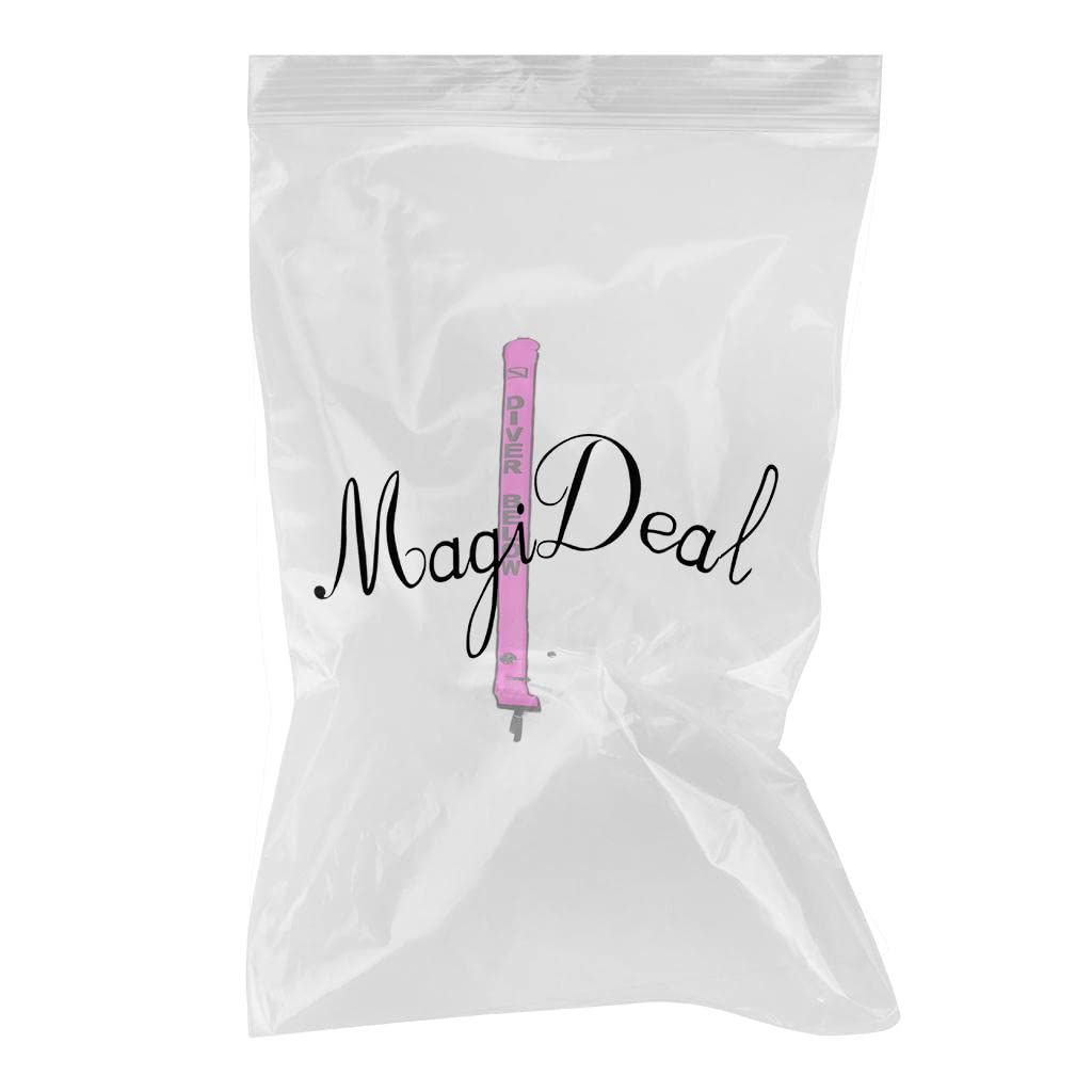 UJEAVETTE Safety High Visibility Scuba Diver SMB Surface Marker Buoy 4ft Rose Red 6