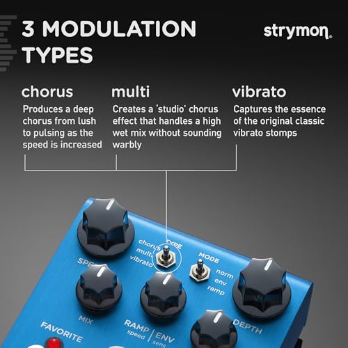 Strymon Ola dBucket Chorus and Vibrato Guitar Effects Pedal for Electric and Acoustic Guitar, Synths, Vocals and Keyboards 3
