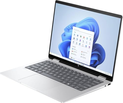 HP Envy x360 2-in-1 Laptop 14.0" Touchscreen IPS WUXGA Display (AMD Ryzen 5 8640HS, 16GB LPDDR5, 512GB PCIe SSD, AMD Radeon, Backlit KYB, WiFi 6E, Bluetooth 5.3, Win 11 Pro) w/DKZ Port Expander 4
