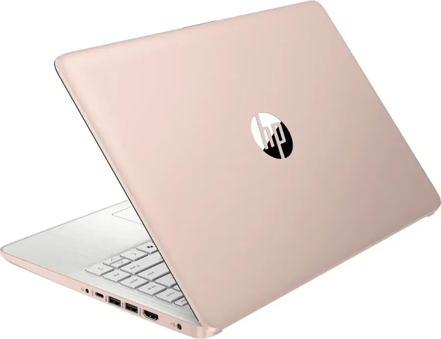 HP 14" LED Business Laptop Computer, 32GB RAM 640GB Storage (128GB UFS + 512GB SD Card), Intel Quad-Core N150, Windows 11 S & 1-Year Microsoft Office 365 Included, PLUSERA Earphones, Rose Gold 5