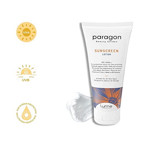 Lume By Paragon Beauty Garden Sunscreen Lotion SPF 50 & PA++ | Protected from UVA UVB Rays | Water Resistant | All Skin Types for Women and Men (120 gm) 3