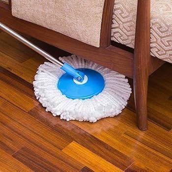 Spin Mop Stick for Floor Cleaning Without Bucket with Extendable Handle Rod Replace Old Pocha with Easy Mopping Cleaner for Mop & Home, Kitchen || 3