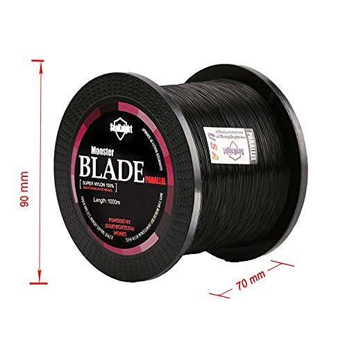 SeaKnight Blade Monofilament Fishing Line, 547Yds/ 1094Yds Japanese Material, High-Abrasion Resistance, Low-Ductility and Memory, Nylon Monofilament Line, for Fresh and Salt Water 2-35LB 4