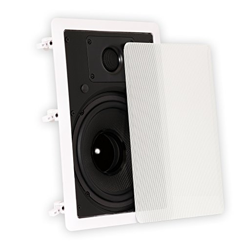 Theater Solutions TS80W in Wall 8" Speakers Surround Sound Home Theater 2 Pair Pack 2
