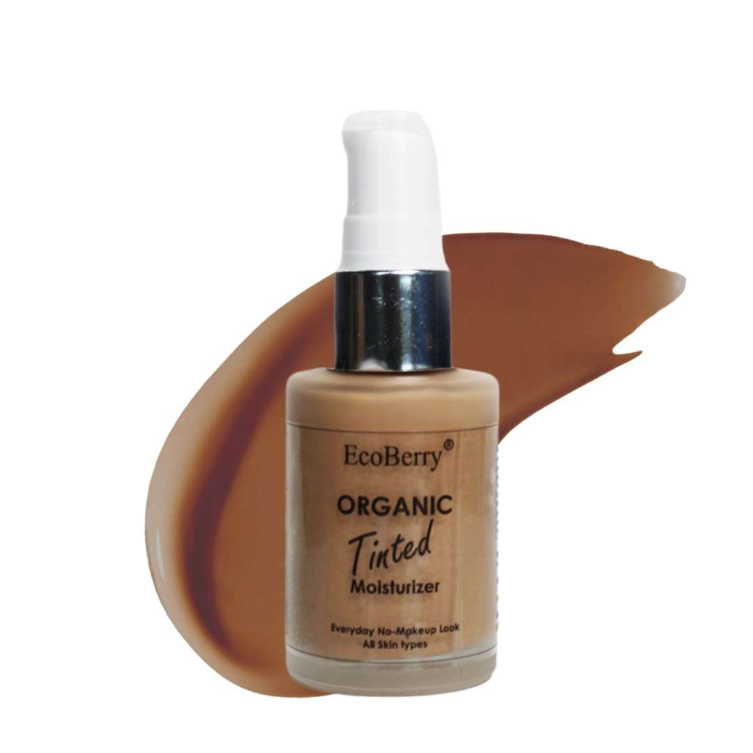 Organic Tinted Moisturizer | Everyday No Makeup Look | Sheer Coverage | Organic | Semi-Matte | Light Weight | Non-Comedogenic | Hypoallergenic | Natural | Handmade | Chemical Free (Tan) 1