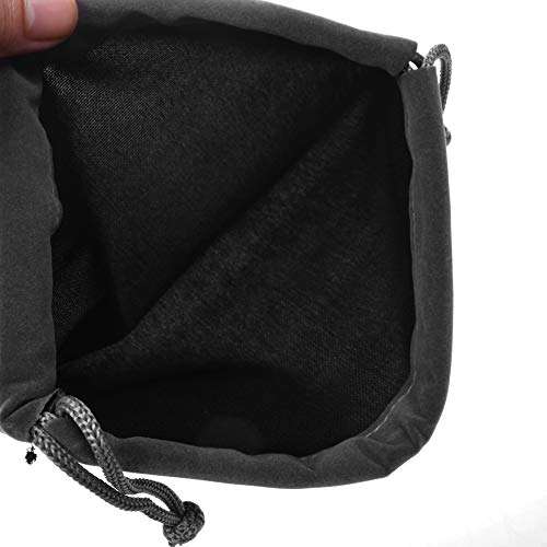 Cosmos 5 Pcs Portable Headphone Carrying Bag Travel Headset Storage Pouch Soft Drawstring Headphone Case Bag for Over-Ear Headphones Gaming Headset Neckband Earphones (Gray Color) 6