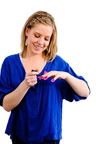 CreaNails Nail Polish Stencils for Adults - Reusable Nail Holder for Painting Nails & French Tip Strips - Spill-Proof Nail Guard Applicator & Shaper for Gel Paint, Decals - 10 Sizes, 26 Pieces 6