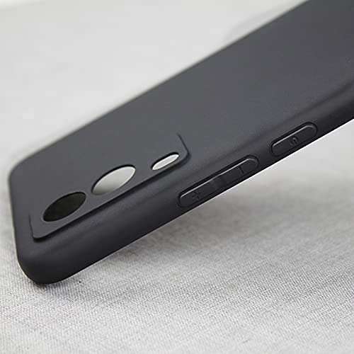ELICA Rubber Soft Silicon Flexible Case Cover Shockproof Slim Back Cover Case for Vivo V21e 5G / Vivo V21 e 5G - Black 5