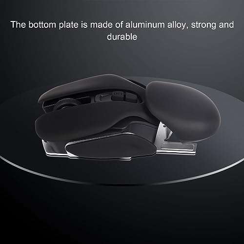 Rechargeable Wireless Mouse, Cool Crayfish Shape Mouse, 1600DPI 4 Buttons Ergonomic Portable Optical Cordless Mouse with USB Receiver for Laptop PC Computer Office Home Gift (Black) 4