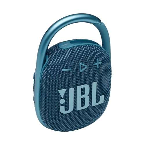 JBL Clip 4 - Portable Mini Bluetooth Speaker, big audio and punchy bass, integrated carabiner, IP67 waterproof and dustproof, 10 hours of playtime, speaker for home, outdoor and travel (Blue) 1