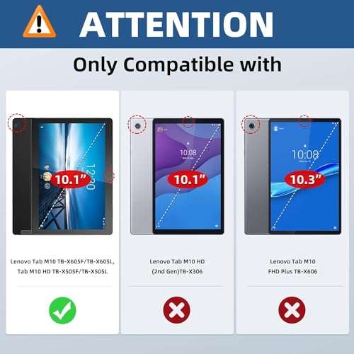 TGK Pattern Leather Stand Flip Case Cover for Lenovo Tab M10 HD X505X TB-X505F TB-X505L TB-X505X TB-X605L TB-X605F 2