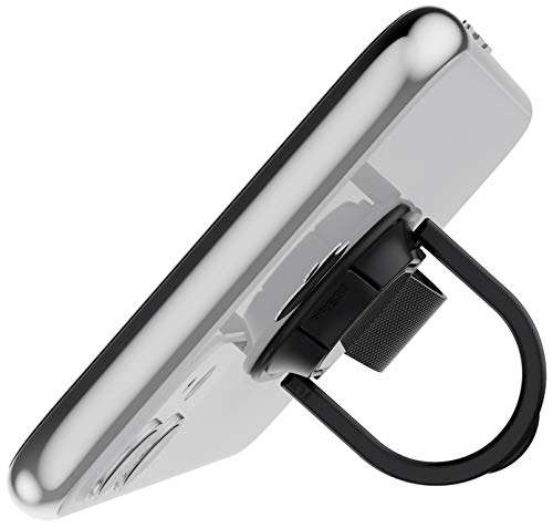 Ghostek LOOP Magnetic Phone Strap Holder for Hand with Kickstand Ergonomic Finger Grip Works with Car Mounts and Detachable for Wireless Charging Designed for iPhone, Galaxy, Pixel Case Covers (Black) 5