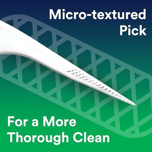 DenTek Triple Clean Advanced Clean Floss Picks, No Break & No Shred Floss, 150 Count, (Packaging May Vary) 6